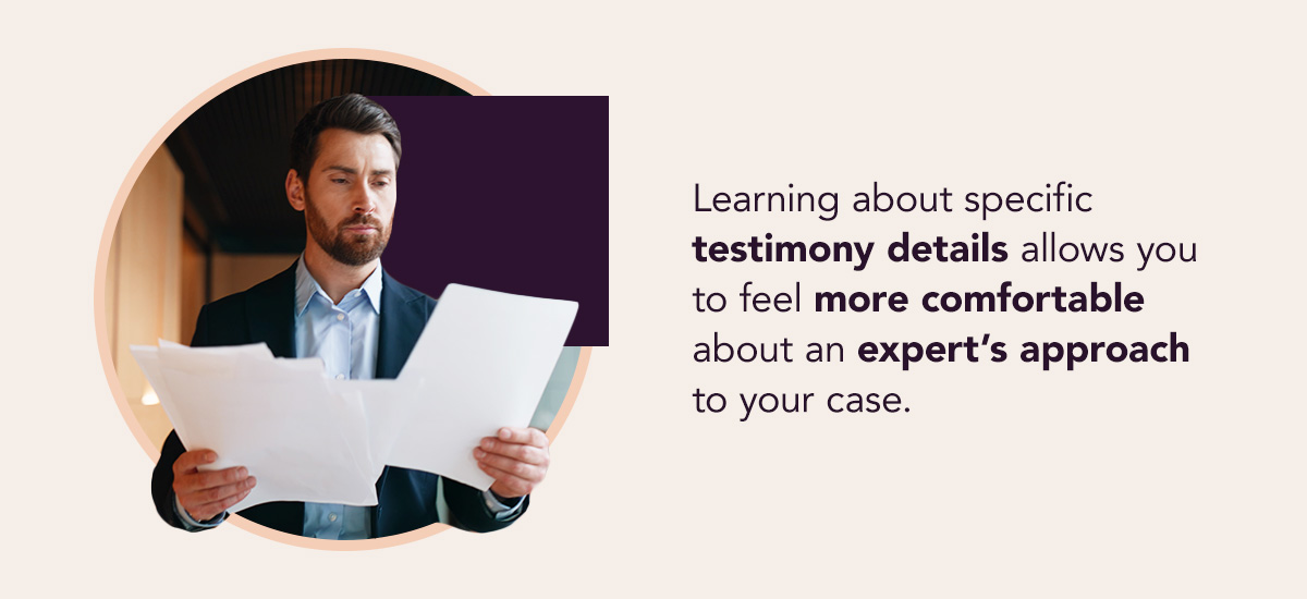 specific testimony details